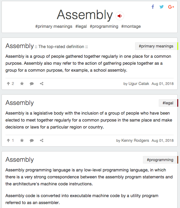 Assembly definition